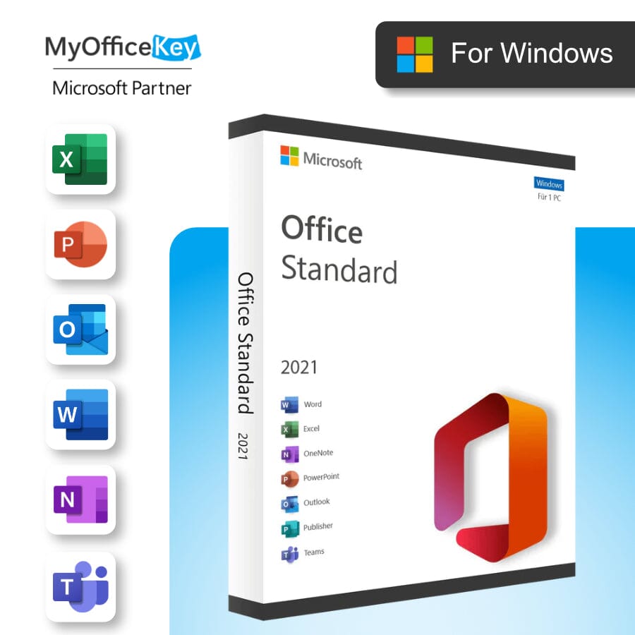 Microsoft Office 2021 Standard I für Windows I Dauerlizenz