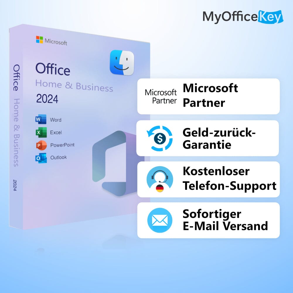 Microsoft Office 2024 & 2021 Home & Business I Dauerlizenz für Mac (Standard)