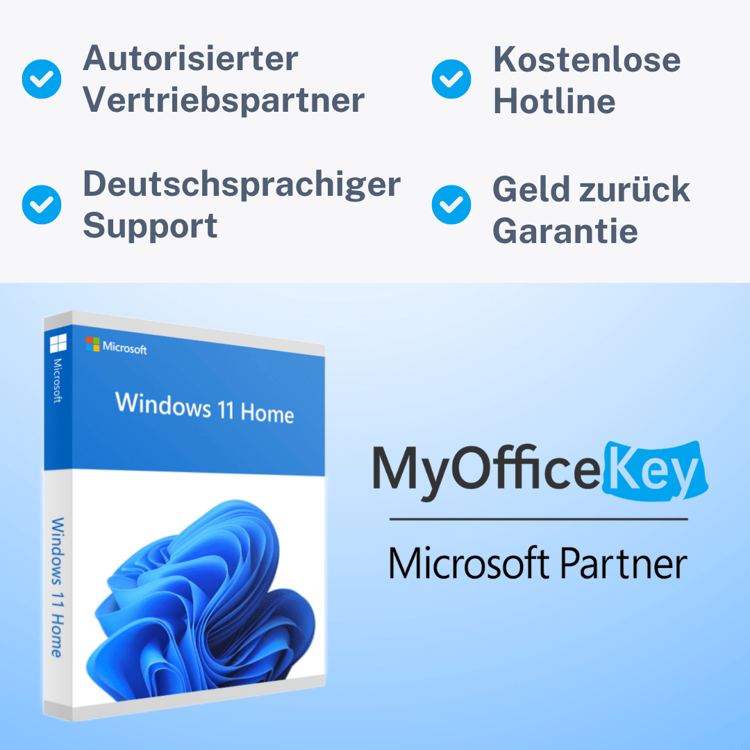 Microsoft Windows 11 Home I Dauerlizenz (32/64 Bit)