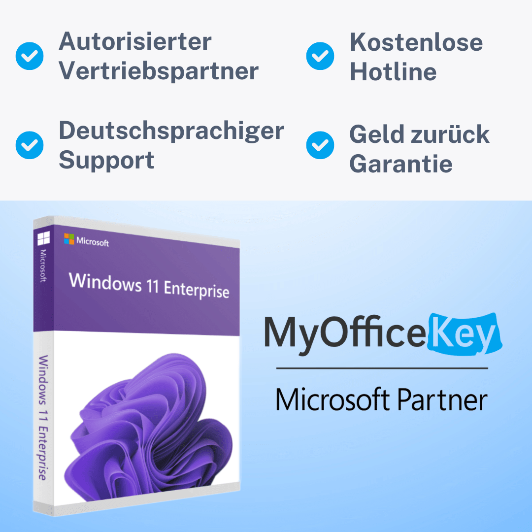 Windows 11 Enterprise I Dauerlizenz (32/64 Bit)