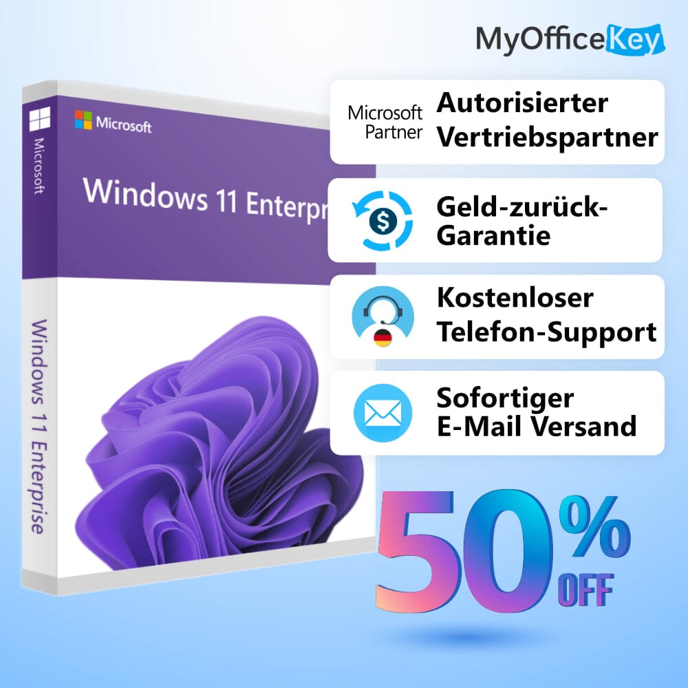 Windows 11 Enterprise I Dauerlizenz (32/64 Bit)