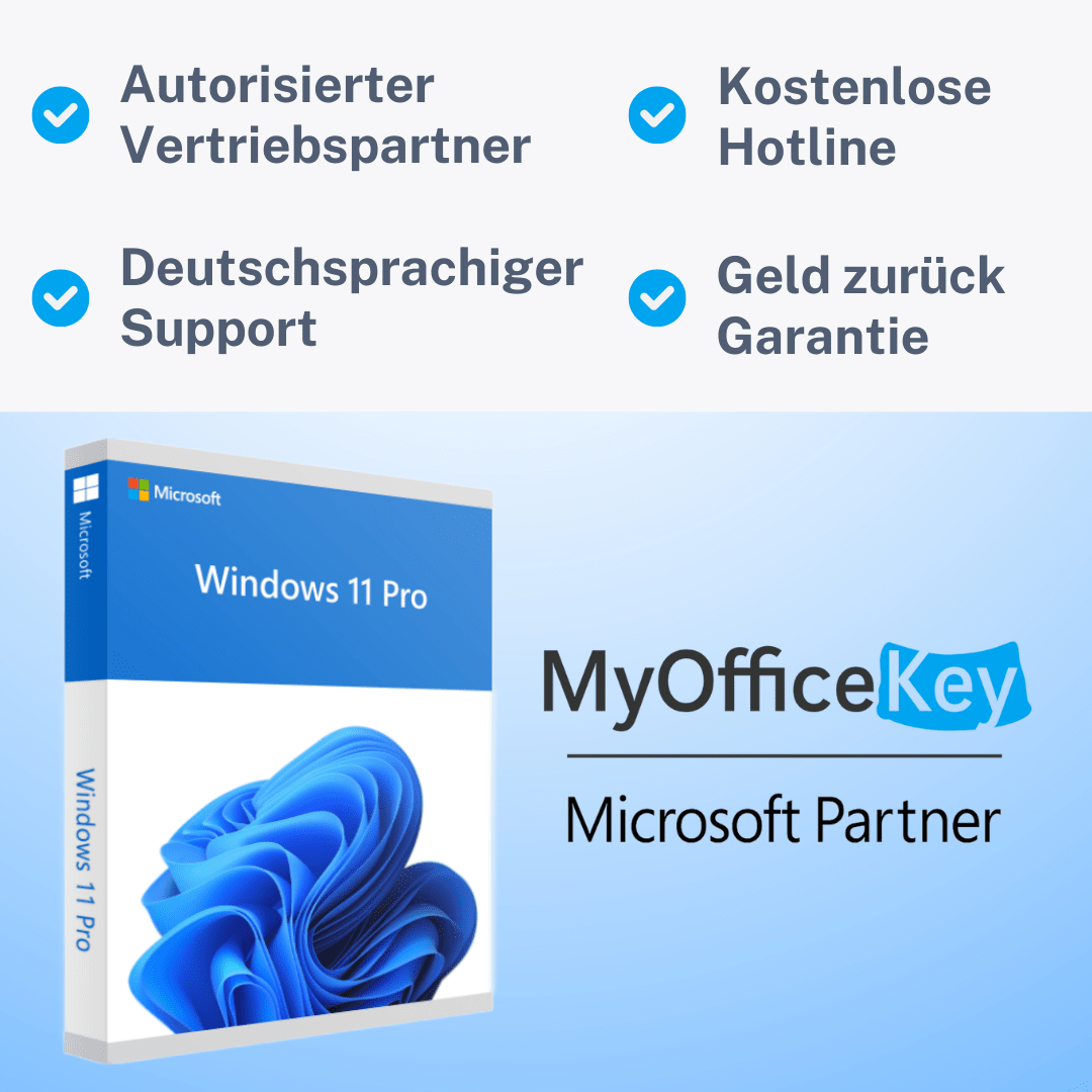 Windows 11 Pro I Dauerlizenz (32/64 Bit)