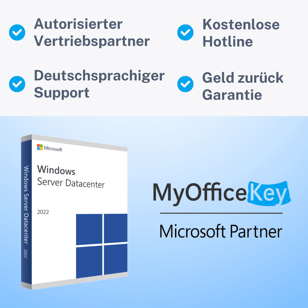 Windows Server 2022 Datacenter - Download & Produktschlüssel