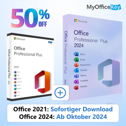 Microsoft Office 2024 & 2021 Professional Plus I Dauerlizenz (Standard)