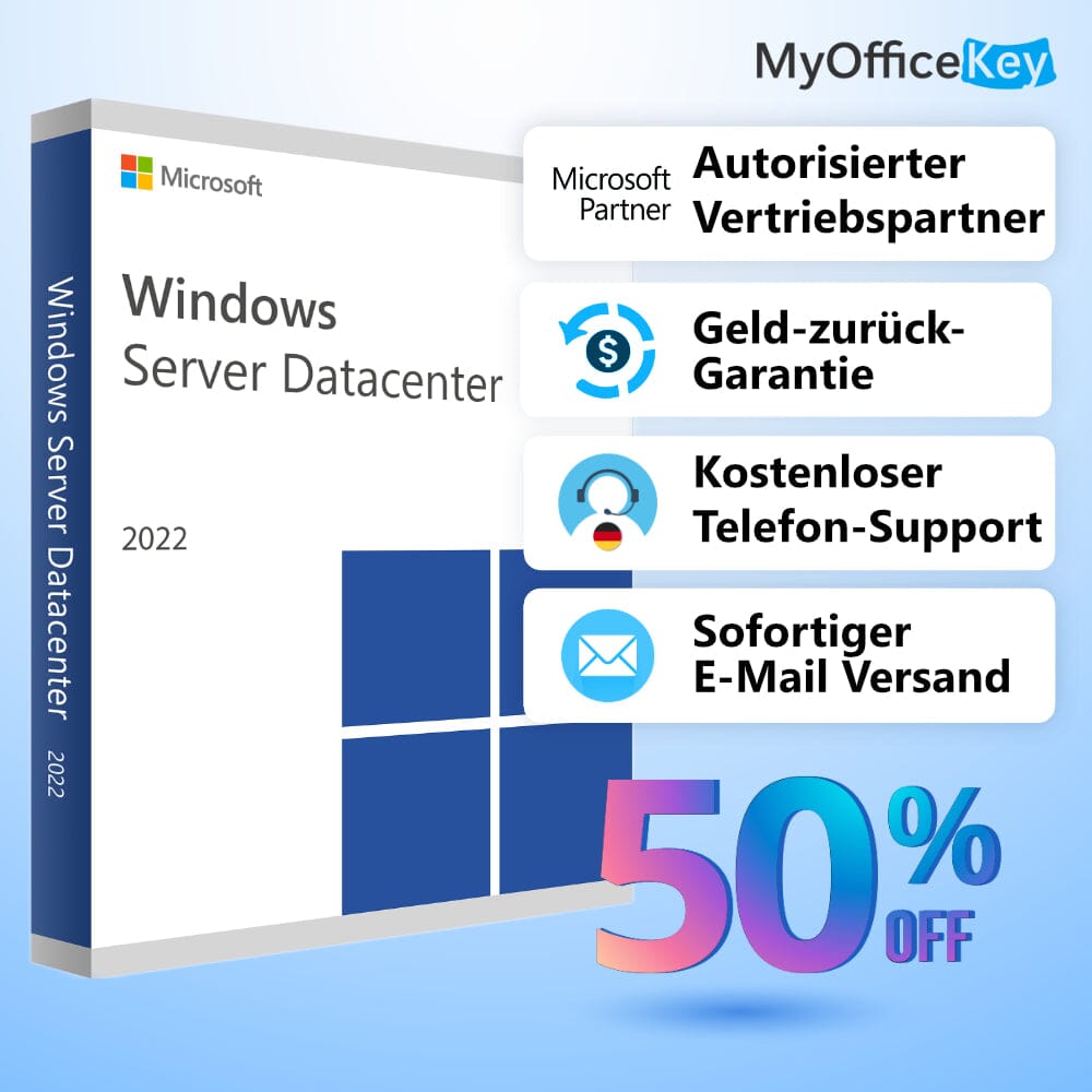 Windows Server 2022 Datacenter - Download & Produktschlüssel